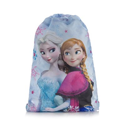 Girl's white 'Frozen' drawstring bag